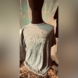 Vintage Shirt - L - Chicago - Cotton Shirt Sleeve - Y2k - Loungewear